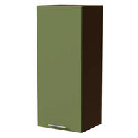 HÄNGESCHRANK Brerra W4/40 Lava / RAL 6025 farngrün Matt 40 / 32,5 / 96cm - Dunkelgrau/Grün, Holz/Holzwerkstoff (40/96/32.5cm) - Feldmann-Wohnen