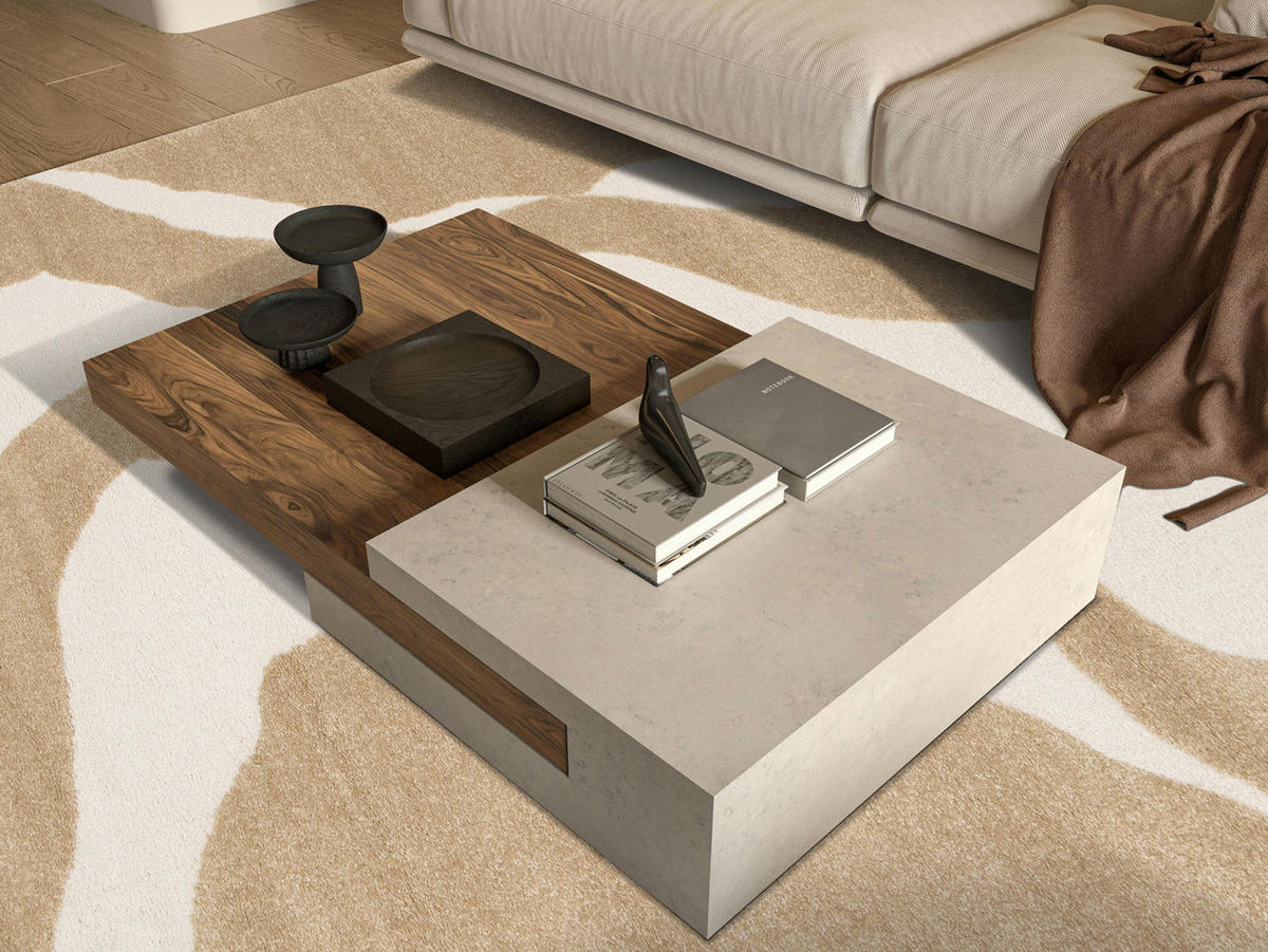 TEPPICH sehr weich mit Relief-Effekt bruin - Braun, Textil (200/290cm) - AFK Living