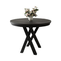 ESSTISCH rund DAST Schwarz Holz - Schwarz, Holzwerkstoff (100/100/77cm) - Compleo24