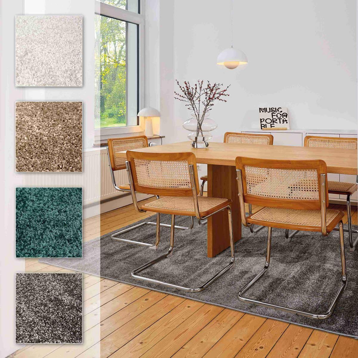 KURZFLORTEPPICH SAMMY - Grau, Textil (160/230cm) - Astra