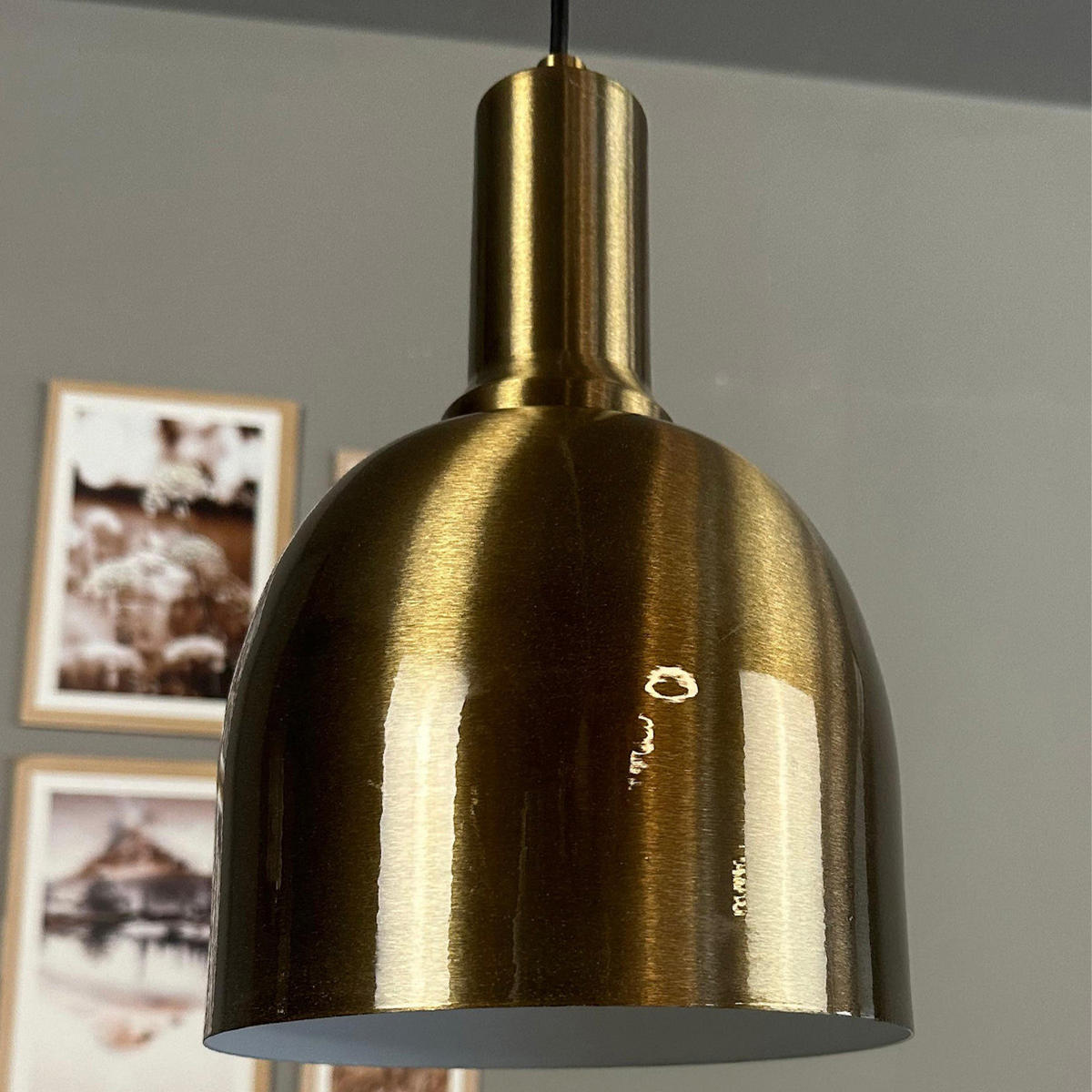 PENDELLEUCHTE EFDeep - Messingfarben, Metall (17/17/22cm) - Bamyum