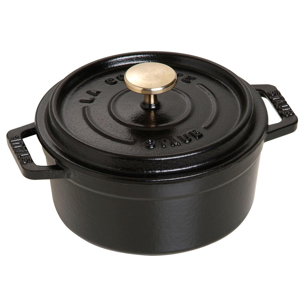 TOPF Schwarz 16/13/8.7 cm 405094710 - Schwarz, Metall (12cm) - Staub