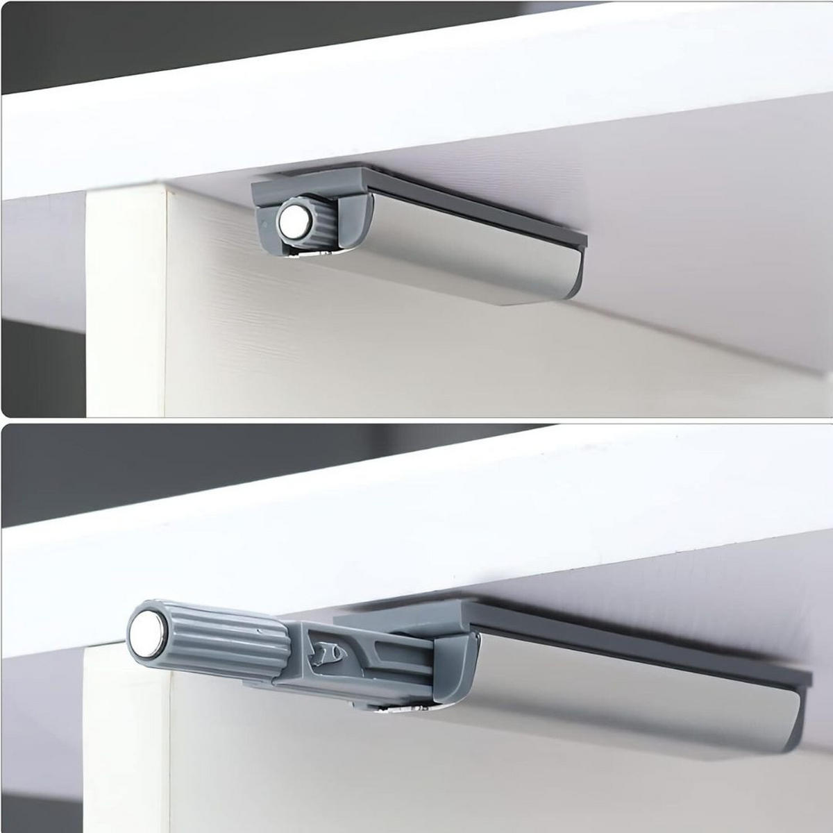 KLEIDERSCHRANK EDEN 2-Türen v3 - 105x205x39cm - Weiß - Schwarz/Weiß, Holzwerkstoff (105/205/39cm) - Kier Furniture