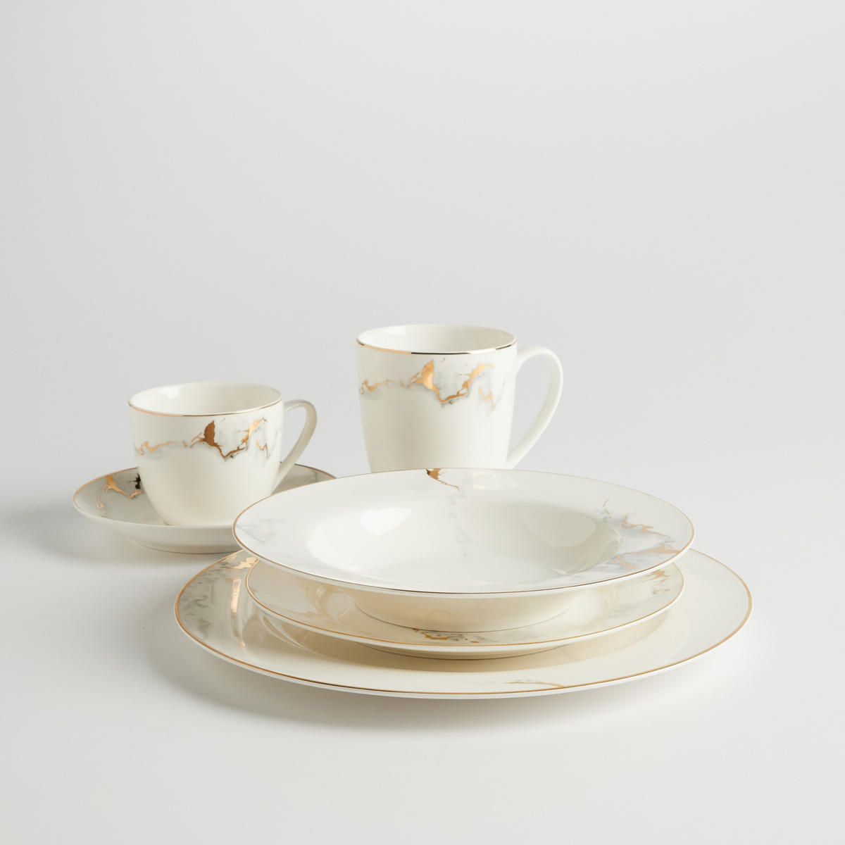 ESSTELLER Marberis - Weiß, Keramik (27cm) - home&you