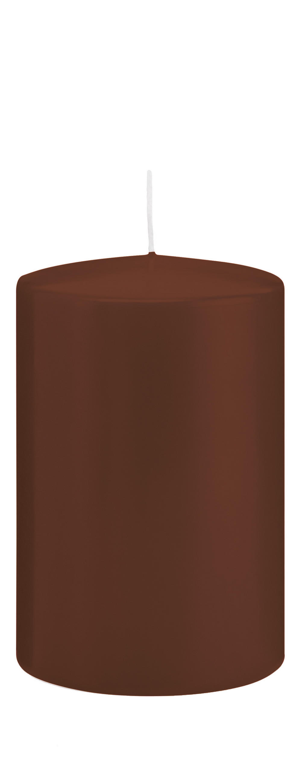 STUMPENKERZEN Kastanie Braun Ø 98 x 150 mm, 6 Stück - Braun, Paraffin (10/15cm) - Wiedemann Kerzen