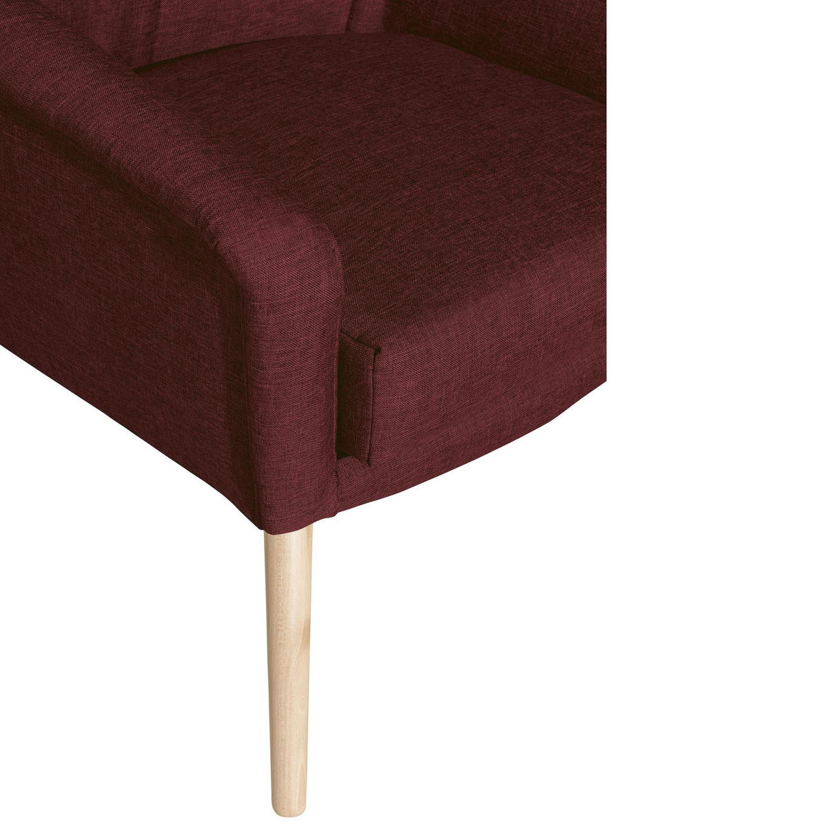 SESSEL Kachka Bezug Flachgewebe Buche natur / rot - Rot, Kunststoff (67/81/71cm) - 58aufmkessel