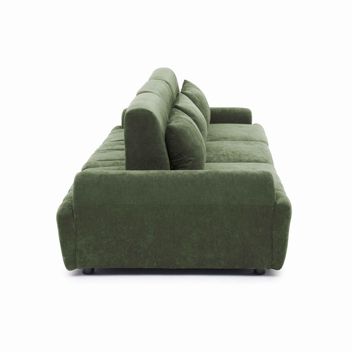 SOFA 3-Sitzer, Grün - Grün, Holz/Textil (303/82/109cm) - Oviala