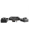 SOFASET Celes Premium 3-2-1 In Opera - Dunkelgrau, Holzwerkstoff/Textil (225/73/88cm) - Fun Möbel