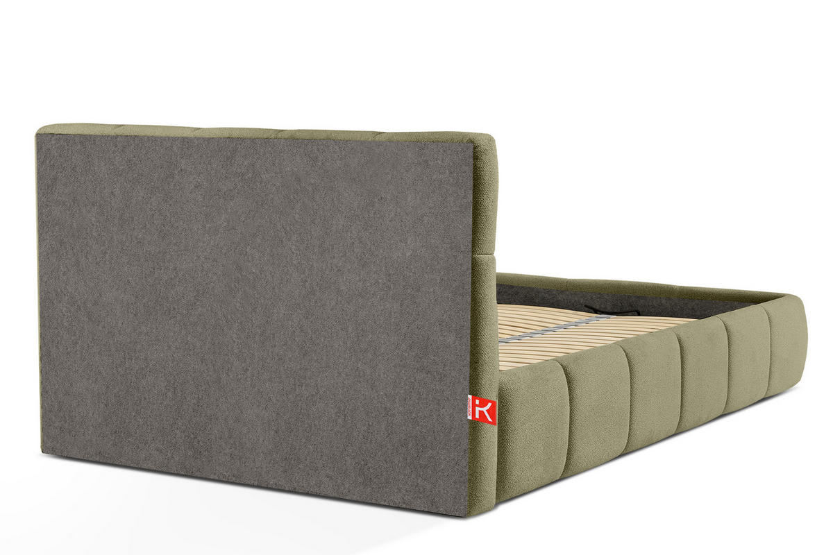 POLSTERBETT ALTOS, grün - Grün, Holz/Holzwerkstoff (140/200cm) - KONSIMO®