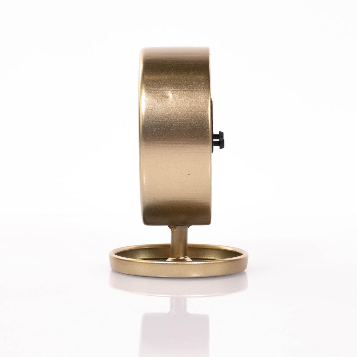 TISCHUHR golden Marion 12/9,5/15 cm - Goldfarben, Metall (9.5/15/12cm) - Atmosphera Createur d´interieur