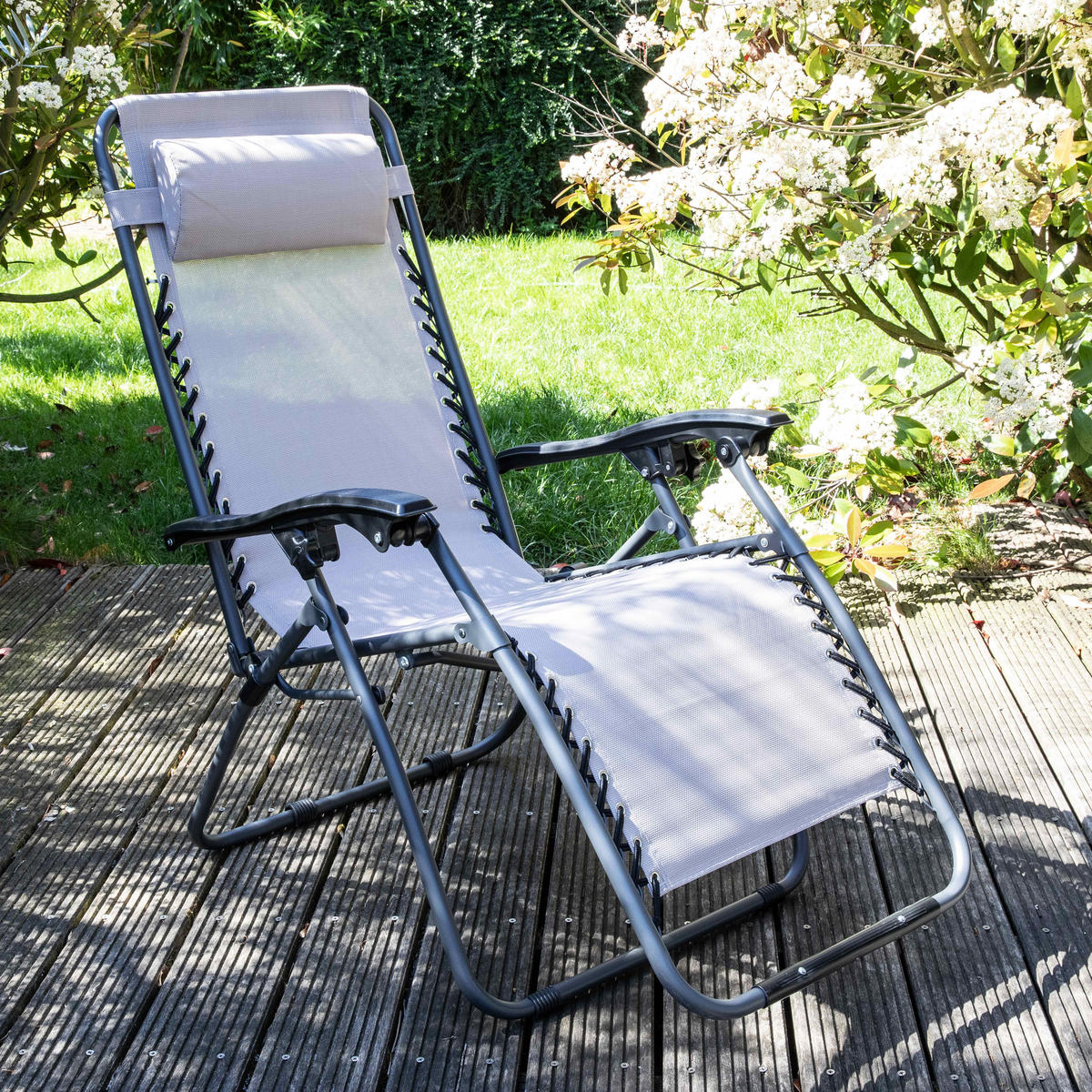 LOUNGESESSEL 2-tlg., Taupe - Taupe, Metall (160/110/65cm) - Oviala