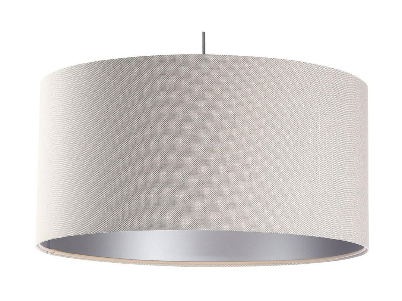 HÄNGELEUCHTE Silber 50/25 cm - Beige/Silberfarben, Kunststoff (50/0.8/25cm) - ONZENO
