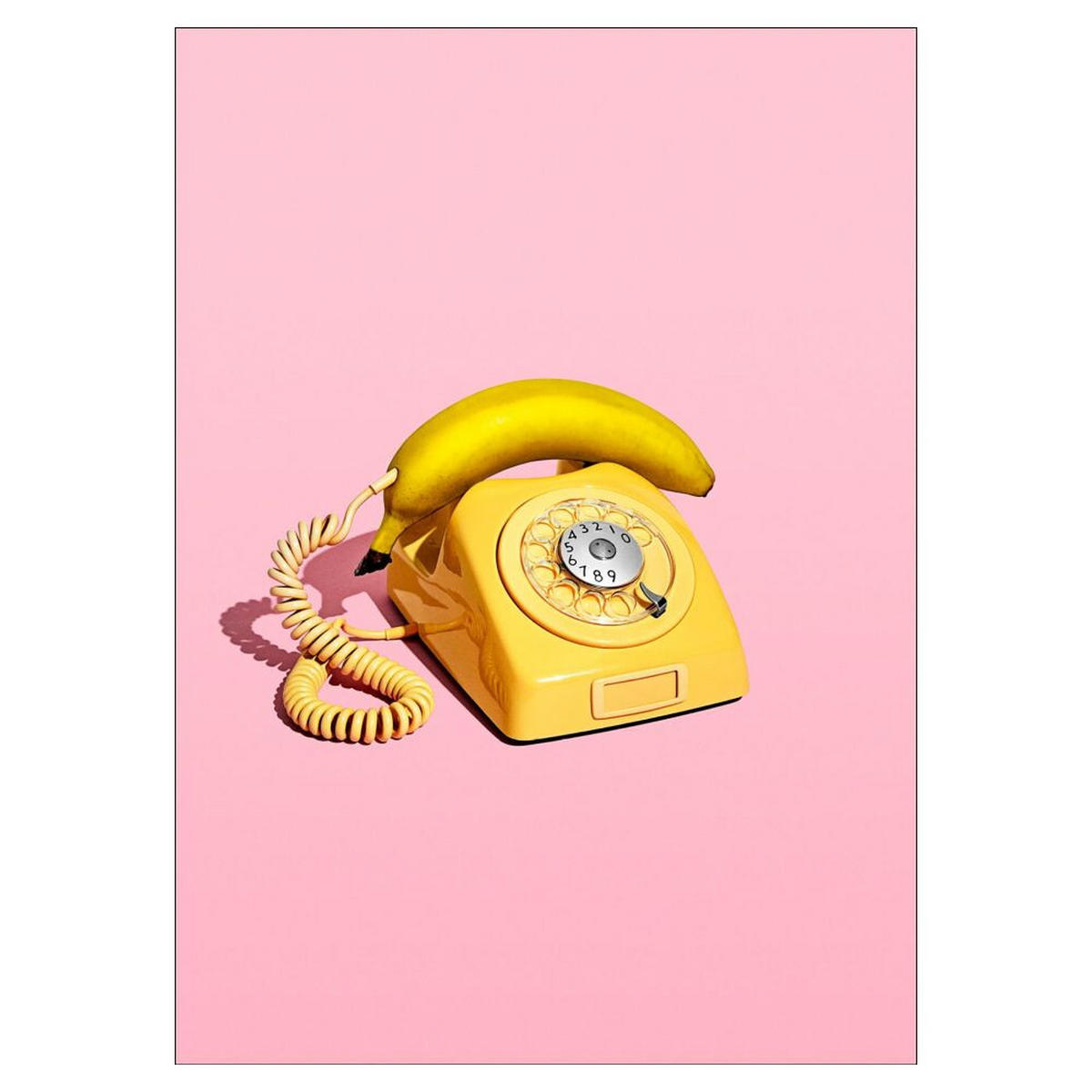 POSTER Supermercat - Banana phone - Pink, Papier (70/100/0.1cm) - Poster&Frame