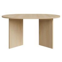 ESSTISCH Selsey Ovo rund, Holzoptik Eiche Lindberg, ausziehbar, 110–190 × 110 cm - Eichefarben/Beige, Holzwerkstoff (109.6/109.6/75cm) - Selsey