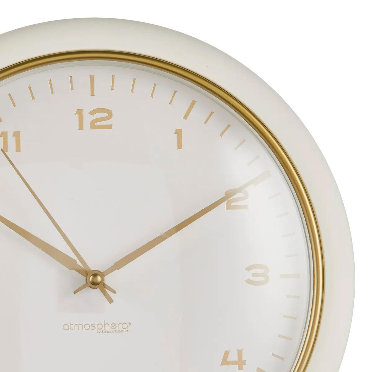 WANDUHR Clarrise Ø 28 cm - Weiß, Kunststoff (5.7/28/28cm) - Atmosphera Createur d´interieur