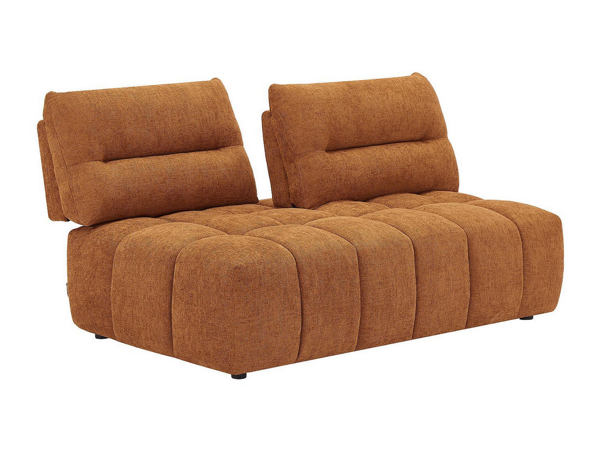 SOFA ohne Schlafmöglichkeit - 2 Personen - Stoff - Terracotta - Terracotta, Textil (170/93/123cm) - Vente-Unique