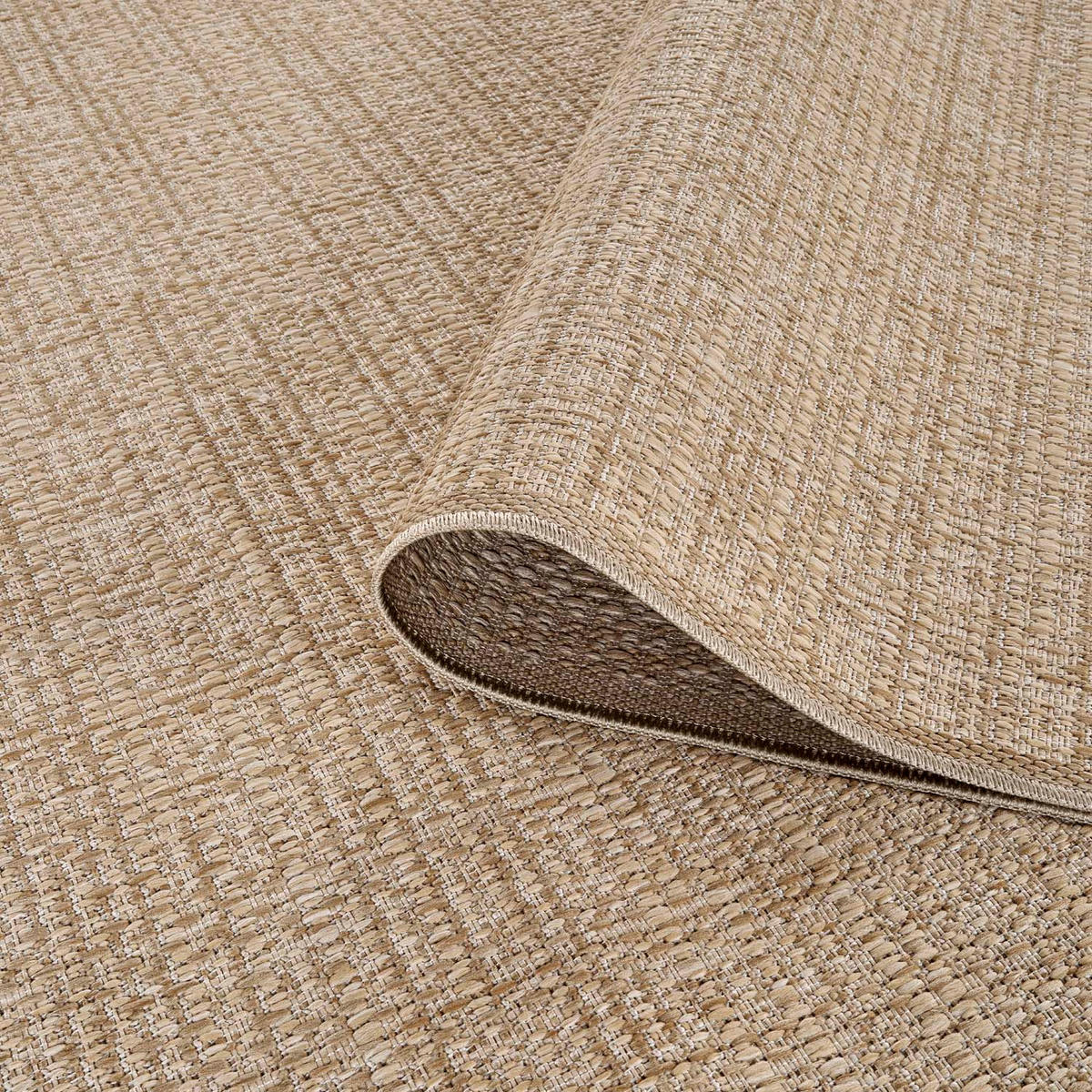 OUTDOOR-TEPPICH 791 Braun Wetterfest 200x200 cm - Braun, Textil (200/200cm) - carpet city