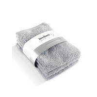 GÄSTEHANDTUCH 3er Set Pura Silbergrau - Hellgrau, Textil (30/50cm) - Herzbach Home