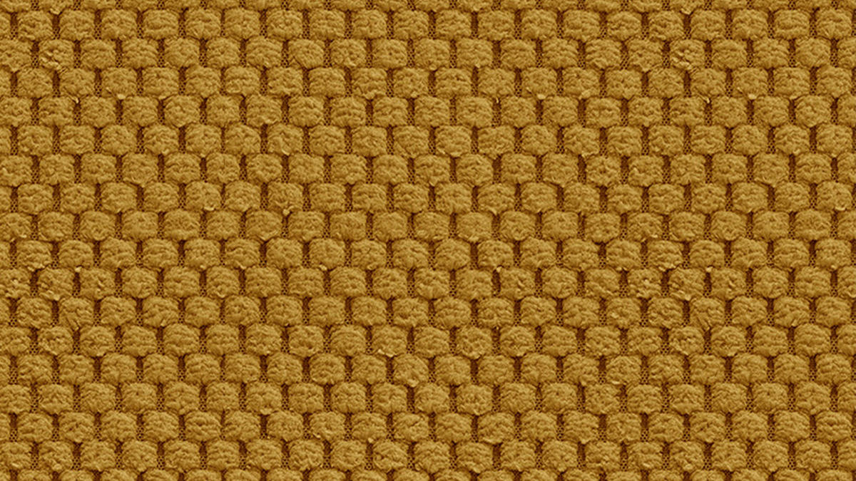 ECKSOFA FEBE 4-Sitzer links, dunkelgelb - Gelb/Schwarz, Holz/Textil (264/157cm) - Courtois Laville