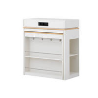 KÜCHENINSEL mit ausziehbarer Tischplatte DE-39563 Weiß - Weiß, Holzwerkstoff (83/96/46cm) - ComfortXL