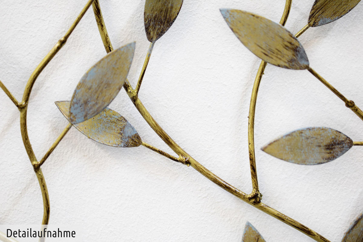 WANDDEKO Gold 103/71 cm - Goldfarben, Metall (1/71/5cm) - KUNSTLOFT