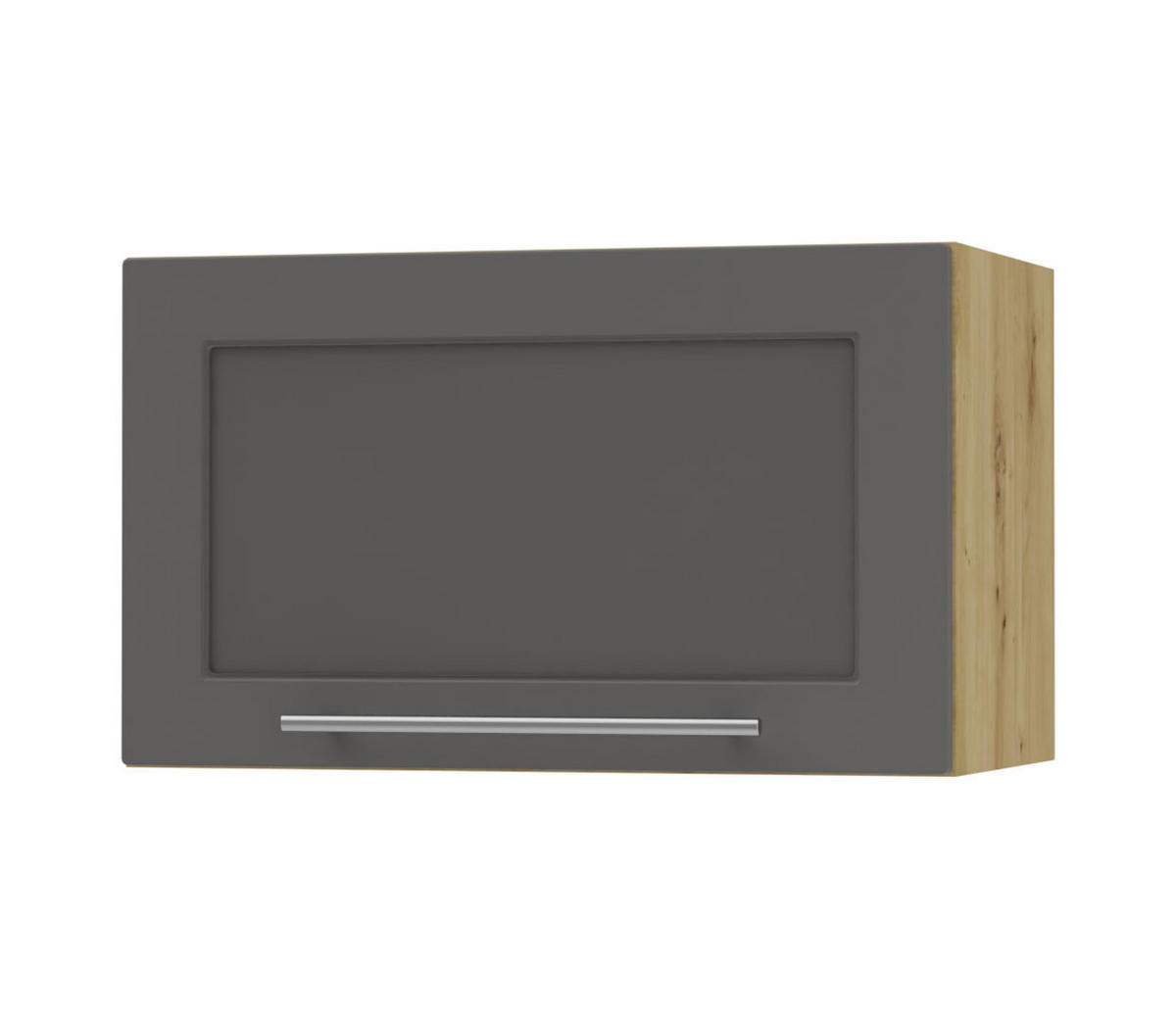 KLAPPHÄNGESCHRANK Kvantum W4BS/60-AV Graphit Matt / Eiche Artisan Matt 60 / 32,5 / 36cm - Graphitfarben/Eiche Artisan, Holz/Holzwerkstoff (60/36/32.5cm) - Feldmann-Wohnen