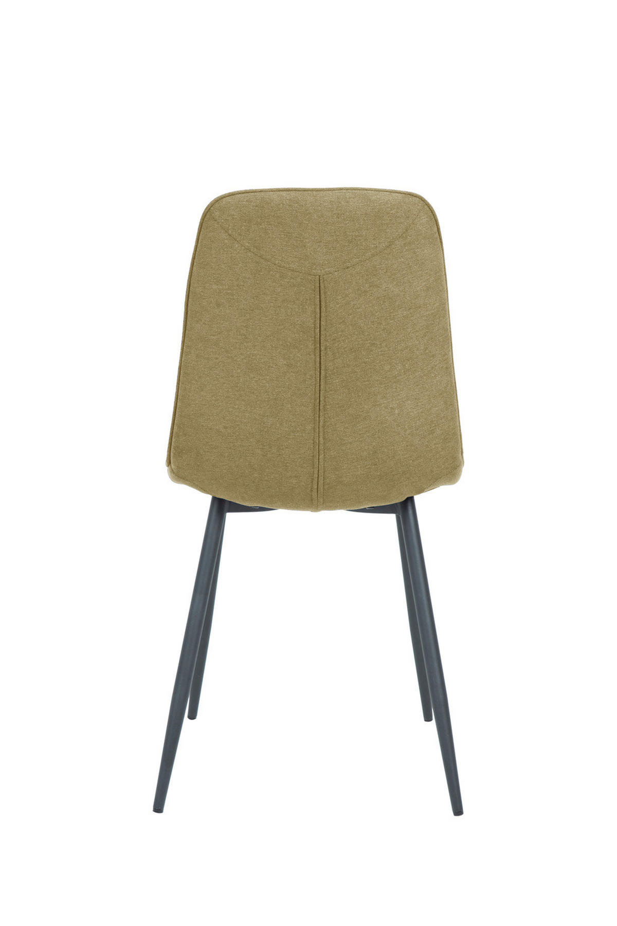 POLSTERSTUHL 4er-Set - Webstoff / Eisen - Beige / Schwarz - Beige/Schwarz, Textil/Metall (45/91/59cm) - home24