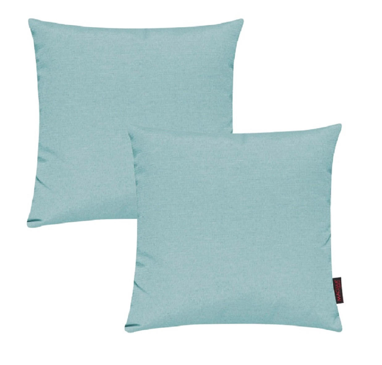 KISSENHÜLLE 2er Set Fino uni 40/40 cm - Mintgrün, Textil (40/40cm) - Magma Heimtexx
