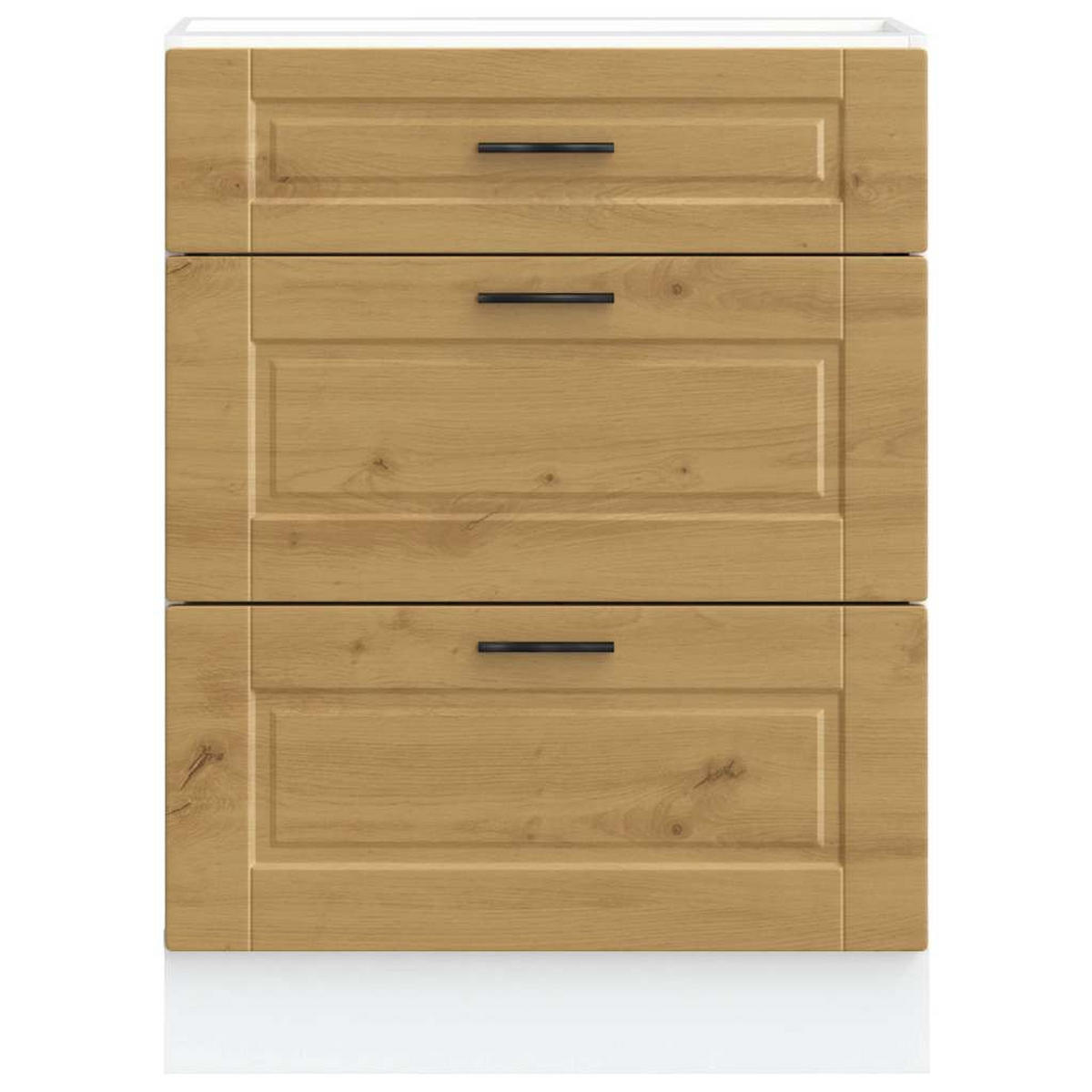 KÜCHENUNTERSCHRANK Porto Artisan-Eiche Holzwerkstoff - Braun, Holzwerkstoff (46/81.5/60cm) - vidaXL