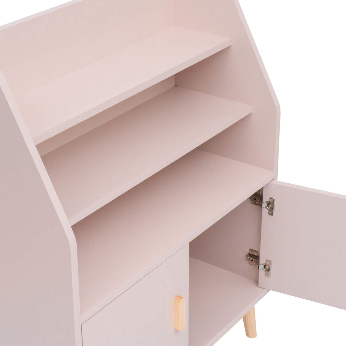 KINDERREGAL Rosa 33/80/100 cm - Pink, Holzwerkstoff (80/100/33cm) - Mobili Rebecca