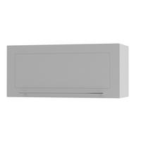 KLAPPHÄNGESCHRANK Kvantum W4B/80 Dust Grey Matt / Weiß Matt 80 / 32,5 / 36cm - Weiß/Grau, Holz/Holzwerkstoff (80/36/32.5cm) - Feldmann-Wohnen