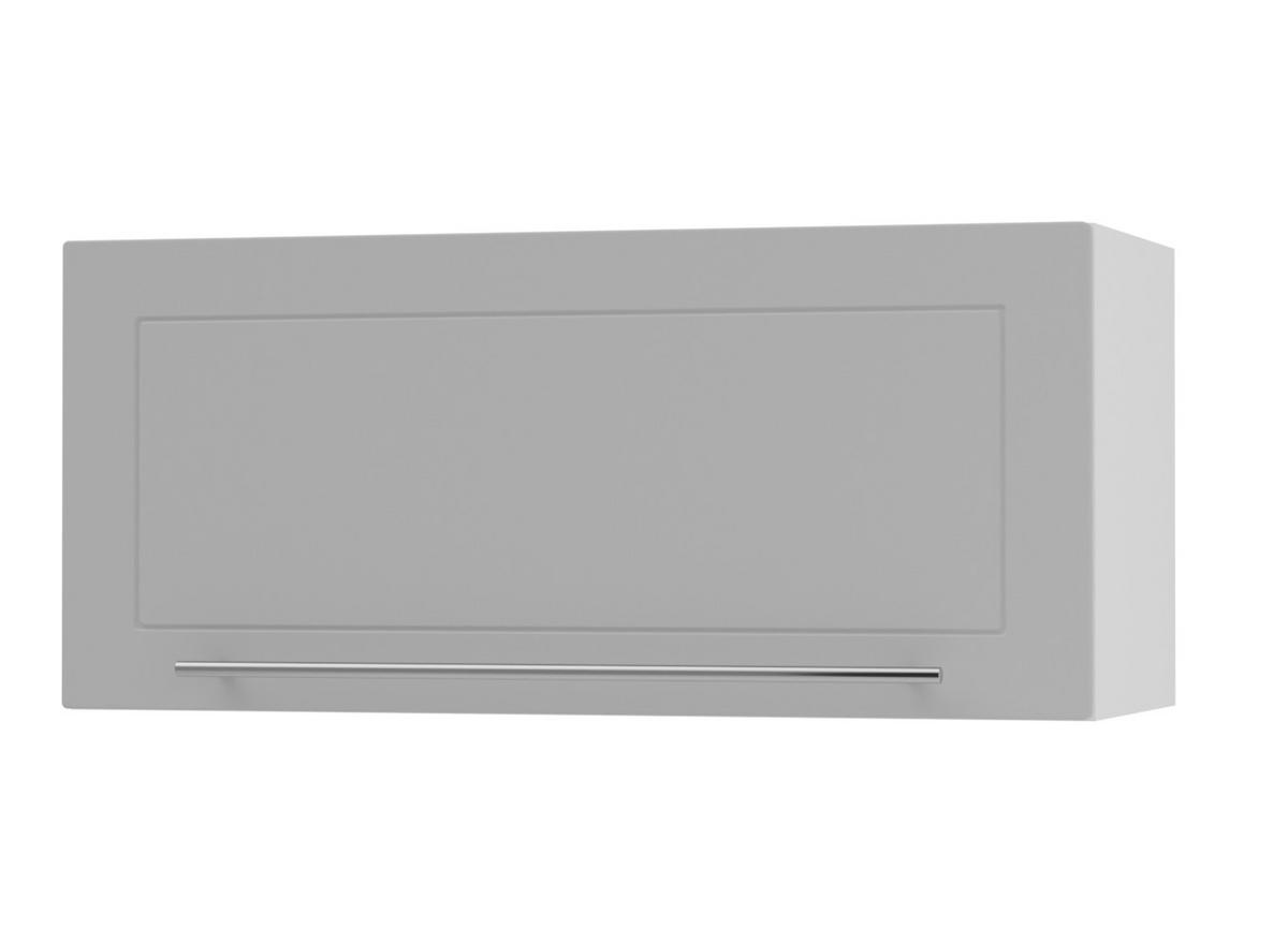KLAPPHÄNGESCHRANK Kvantum W4B/80 Dust Grey Matt / Weiß Matt 80 / 32,5 / 36cm - Weiß/Grau, Holz/Holzwerkstoff (80/36/32.5cm) - Feldmann-Wohnen