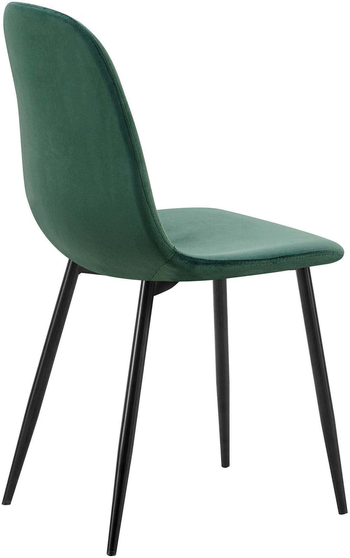 STUHL Metall grün - Schwarz/Grün, Textil/Metall (45/88/54cm) - CLP
