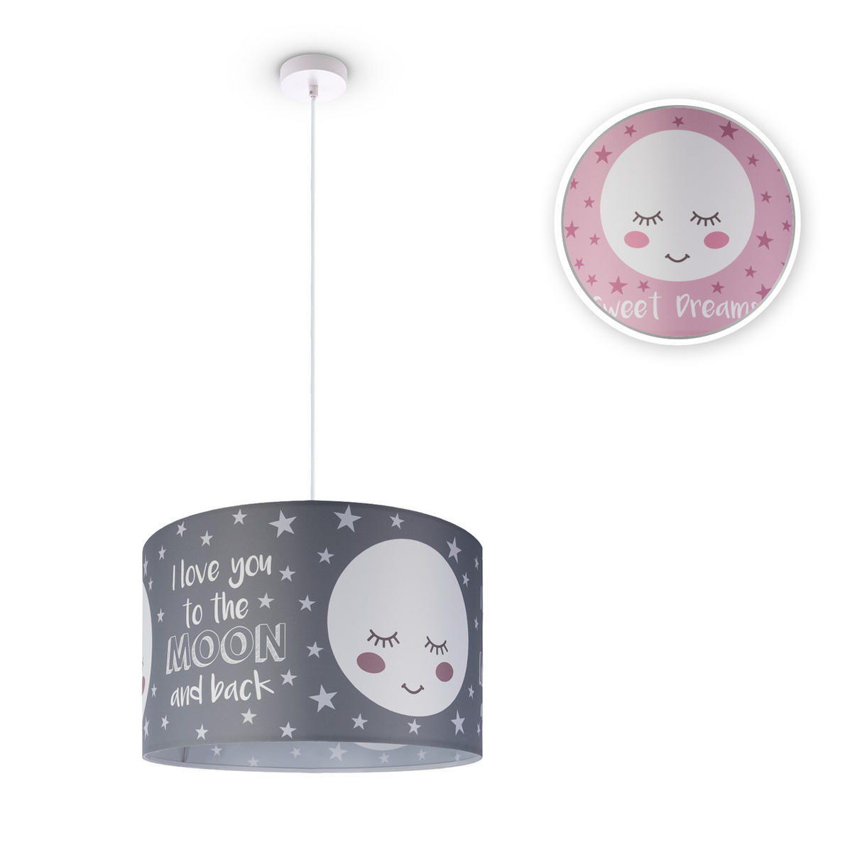 PENDELLEUCHTE Hugo Pd1 Ale 103 - Weiß, Metall (45.5/45.5/27cm) - Paco Home