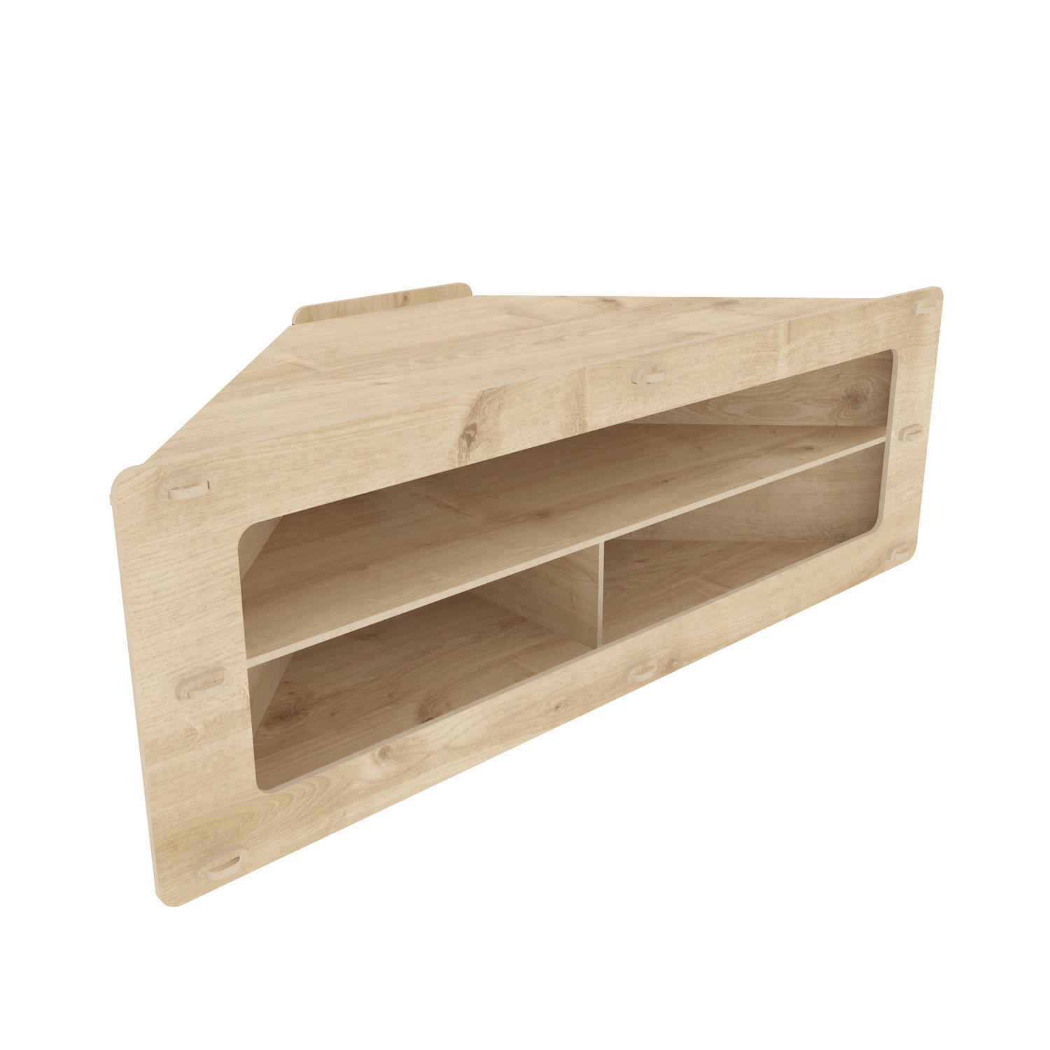 TV-ELEMENT Sala - Eichefarben, Holzwerkstoff (120/40/45cm)