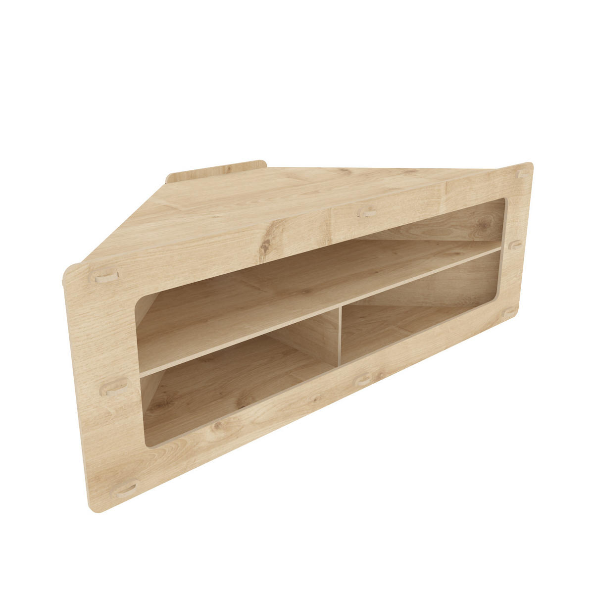 TV-ELEMENT Sala - Eichefarben, Holzwerkstoff (120/40/45cm)