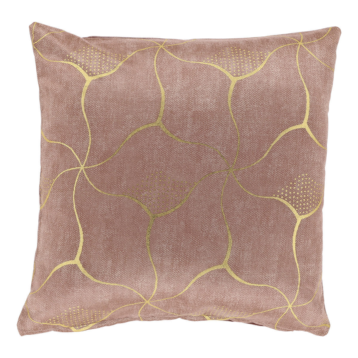 DEKOKISSEN Celina Rosa 45/45/8 cm - Altrosa, Textil (45/45cm) - Unique Living