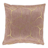 DEKOKISSEN Celina Rosa 45/45/8 cm - Altrosa, Textil (45/45cm) - Unique Living