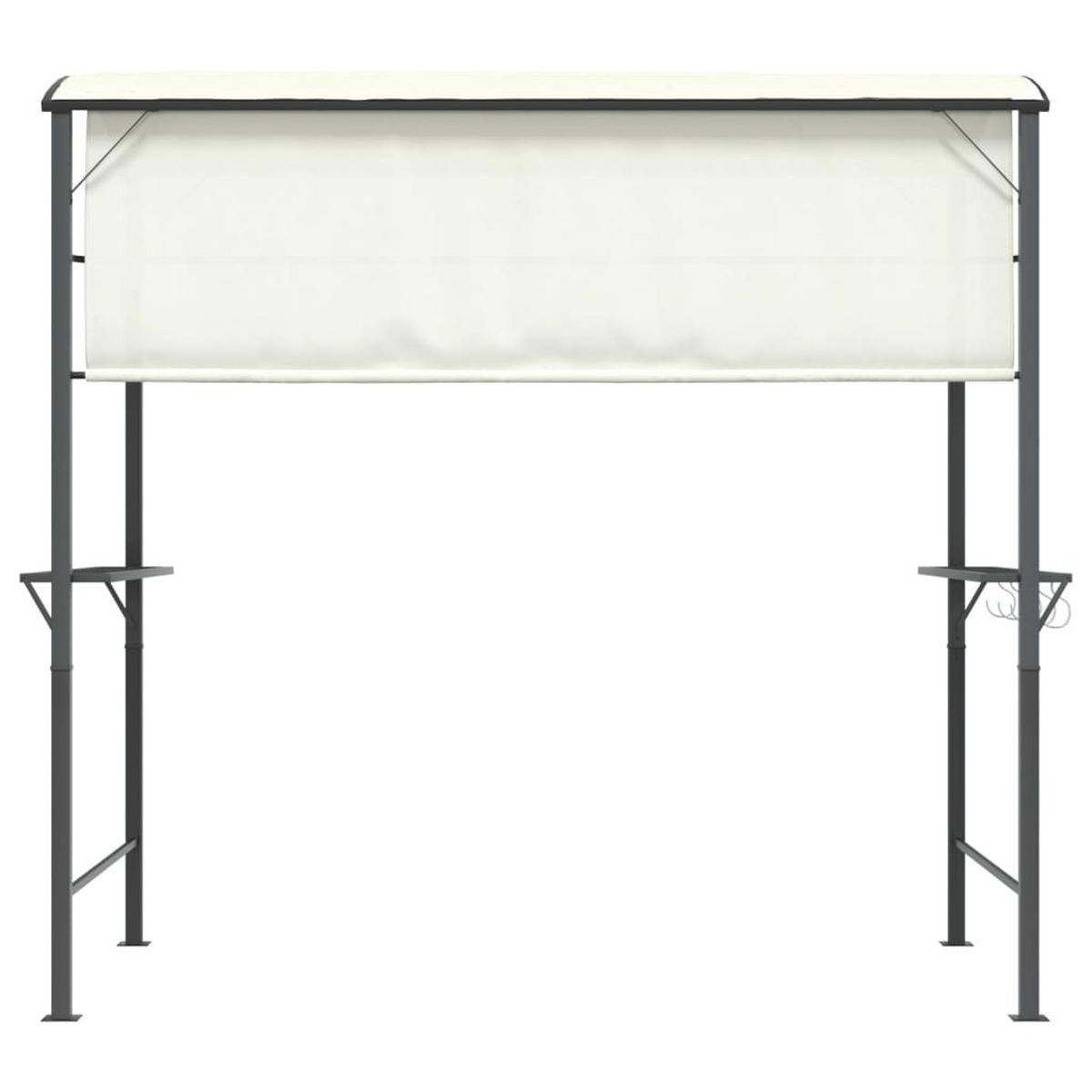 PAVILLON Mit Dach 220/110/200 Cm Creme - Creme, Textil (220/200/110cm) - vidaXL