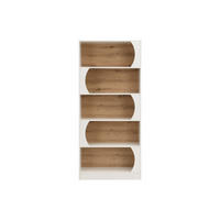 BÜCHERREGAL - 80 cm x 30 cm - holz - naturfarben hell, weiß Farenza - Weiß, Holz (80/180/30cm) - Vente-Unique