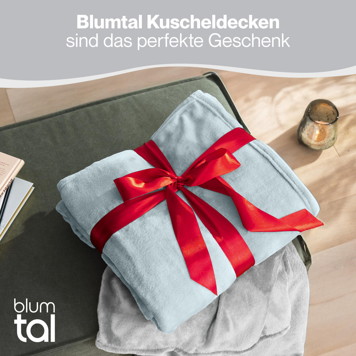 KUSCHELDECKE Anton 150/200 cm, Hellblau - Hellblau, Textil (150/200cm) - Blumtal