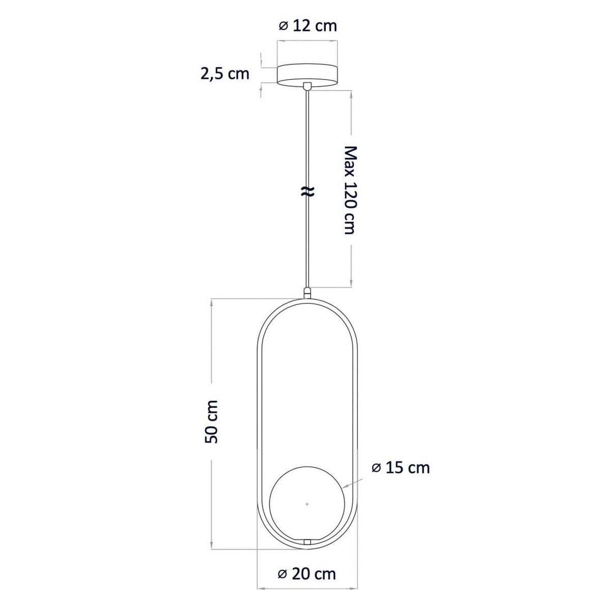 HÄNGELEUCHTE Nuccia, Transparent und goldfarben, 50cm - Transparent, Glas (50/20/50cm) - KOSILUM