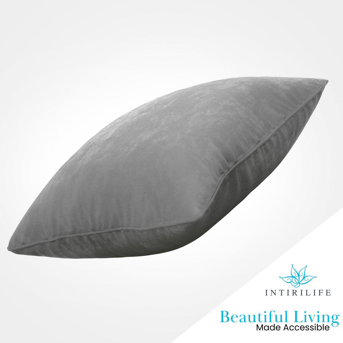 KISSENHÜLLEN-SET (2-tlg.) 40/40 cm (Grau) - Grau, Textil (40/40cm) - Intirilife