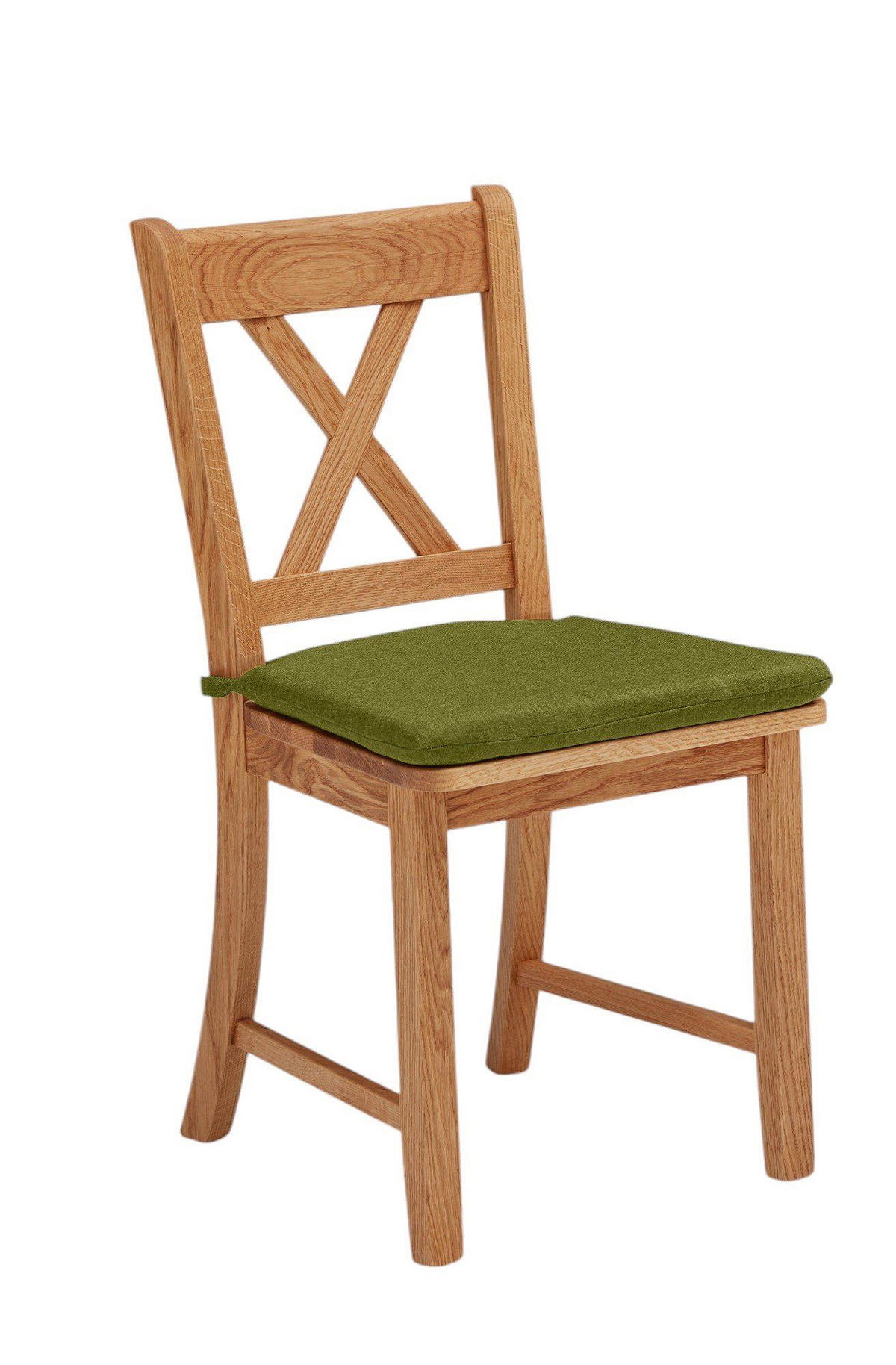 ECKBANKGRUPPE im Landhausstil Damaris Massivholz Wildeiche/Grün - Wildeiche/Grün, Holz (179/1/139cm) - 58aufmkessel