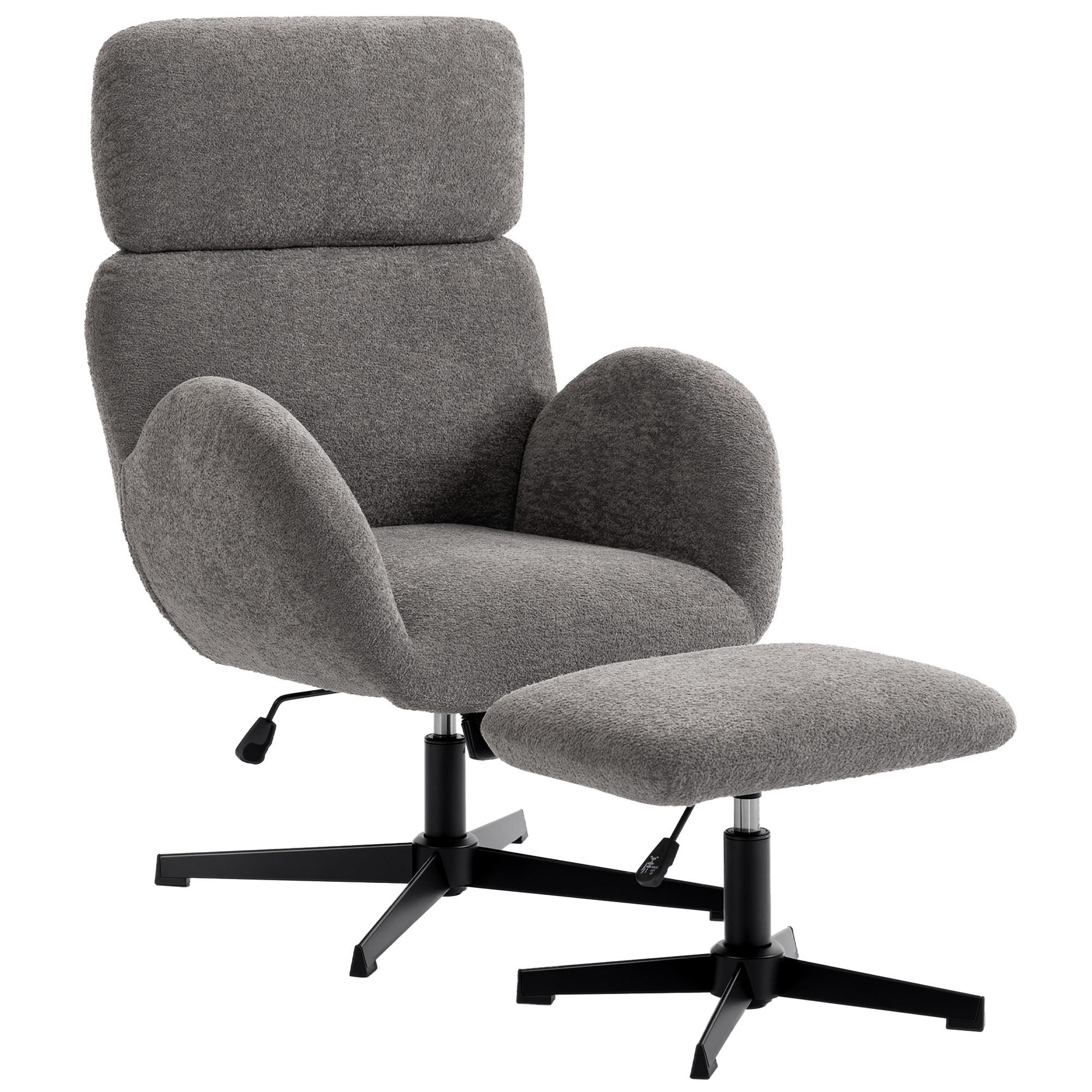 SESSEL Grau 71.0/70.0/108.0cm - Grau, Textil (70/108/71cm)