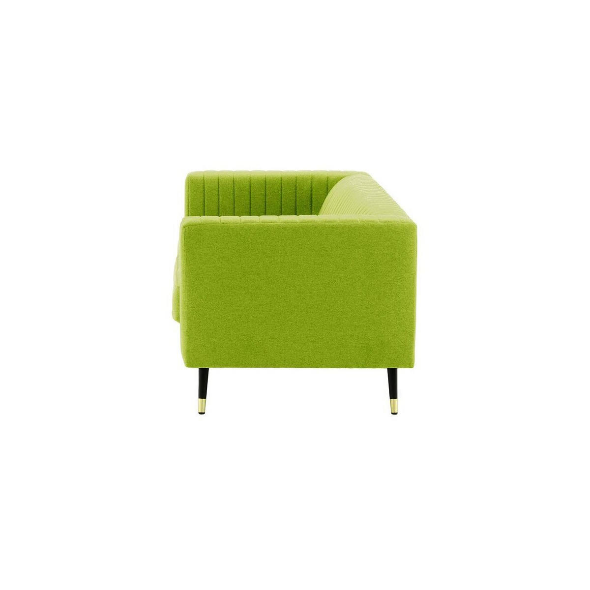DREISITZER SOFA Slender-Baku 7 - Hellgrün, Holz/Textil (201/71/83cm) - SLF24