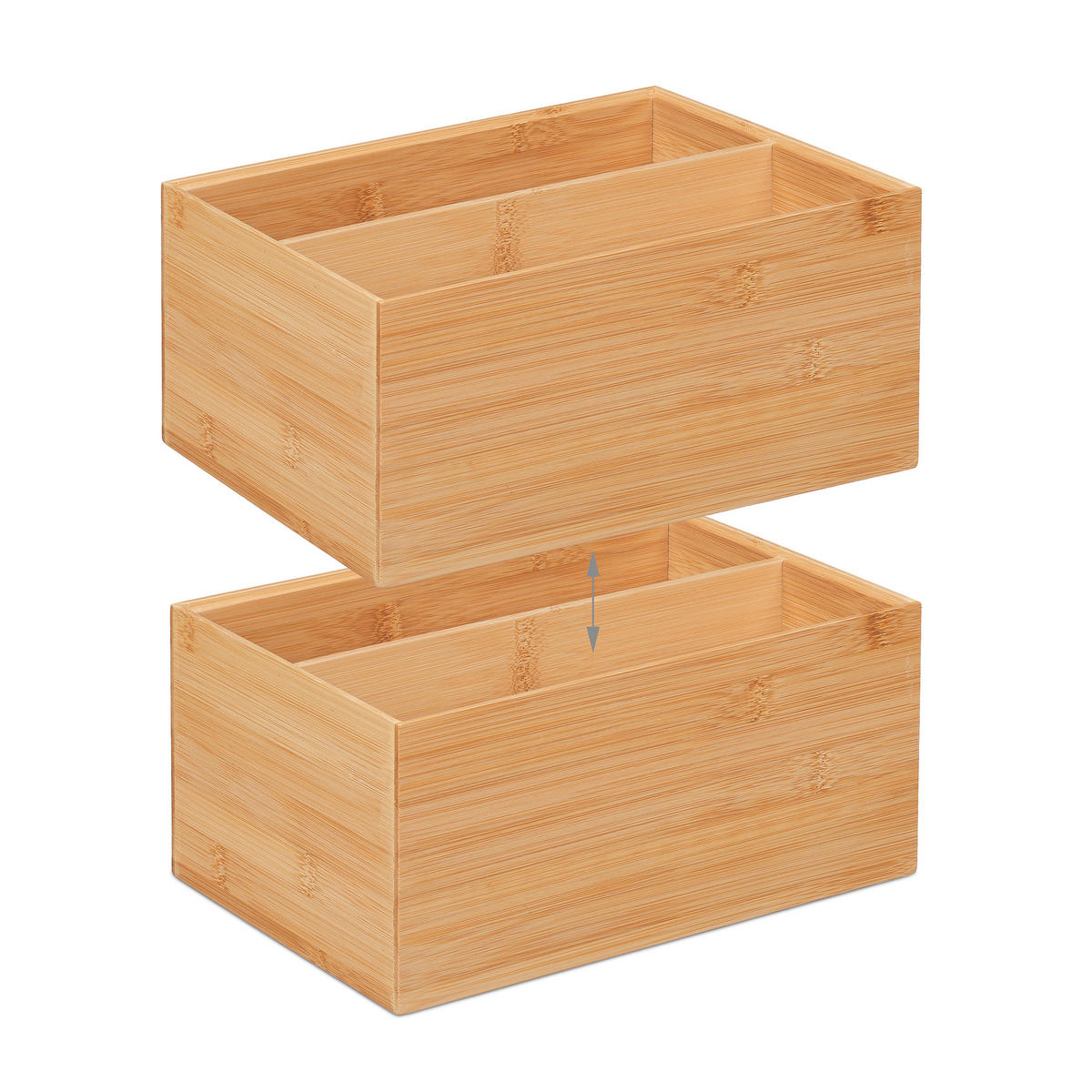 AUFBEWAHRUNGSBOX - Hellbraun, Holz (30/14/20cm) - Relaxdays