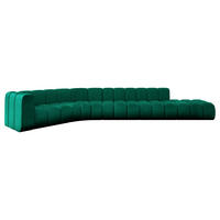 ECKSOFA modulares Sofa Tilmo-L2 - 490x194x70 cm Grün - Dunkelgrün, Holzwerkstoff/Textil (490/194cm) - ALTDECOR