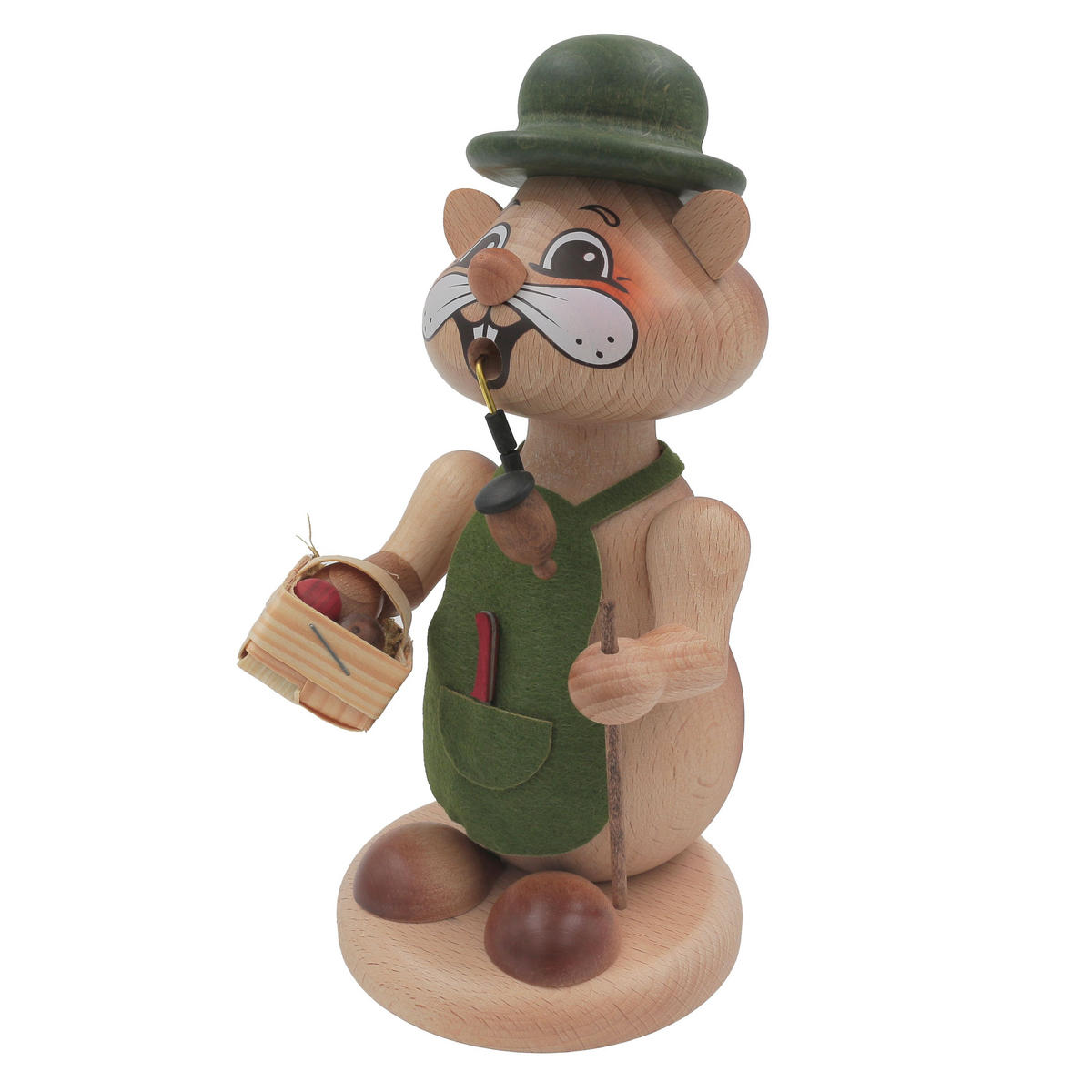 RAUCHFIGUR Hamster Pilzsammler 18 cm - Multicolor, Metall (12/18/0.1cm)