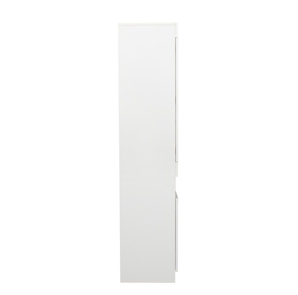 VITRINE 50/40/180 cm aus Spanplatte mit LED-Beleuchtung Weiß - Weiß, Holzwerkstoff (40/180/50cm) - Modenvie